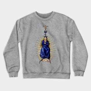 Religion and Science Virgin Mary and Alchemy Crewneck Sweatshirt